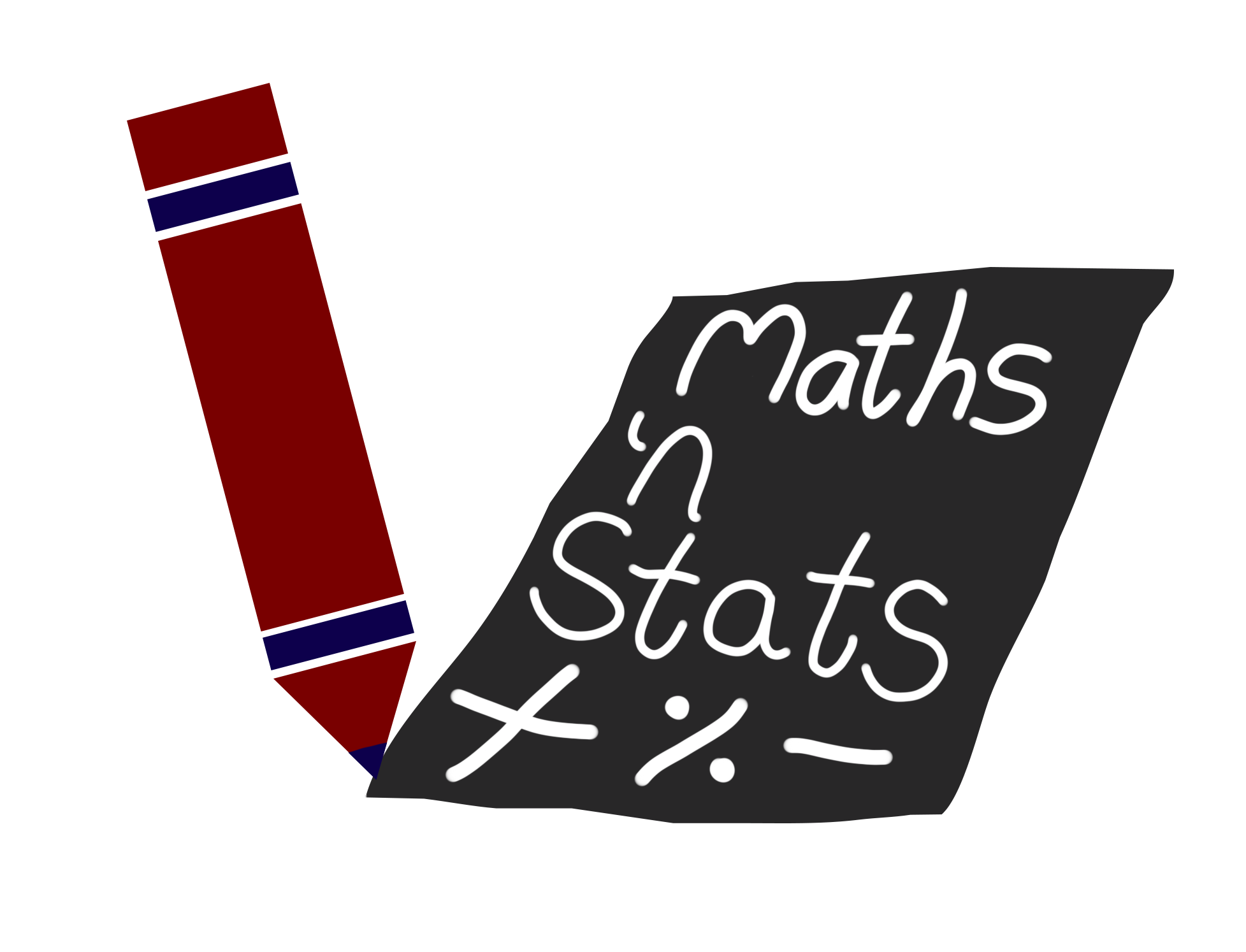 A black M inside a blue circle.